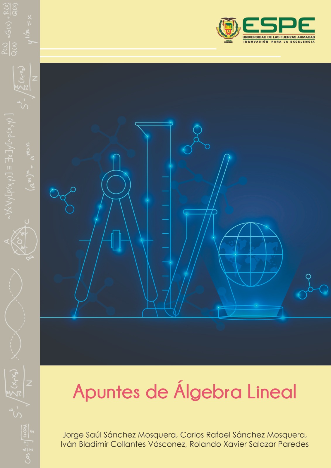 Portada Libro Apuntes de Álgebra Lineal